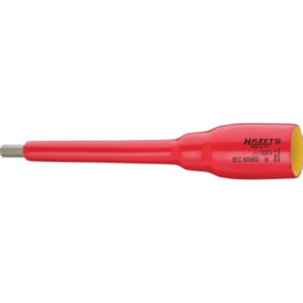 HAZET, Steckschlüssel + Stecknuss, Steckschlüsseleinsatz Innensechskant schutzisoliert 1/2, 10 mm (1/2")