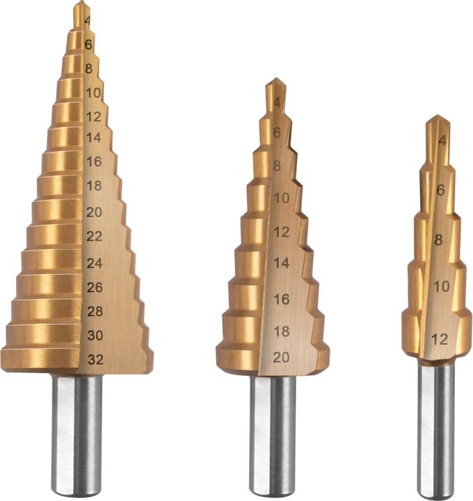 Stahlwerk Stufenbohrer Set (4-12mm, 4-20mm, Ø 4-32mm)