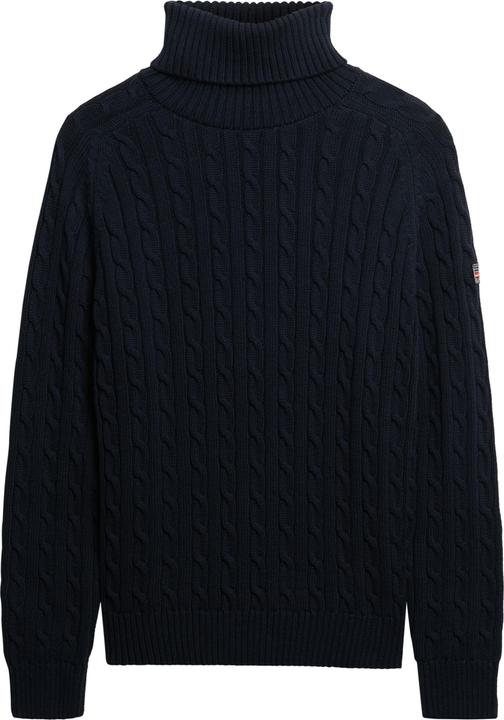 Actual product image Superdry Slouchy Cable Roll Neck Sweater (S)