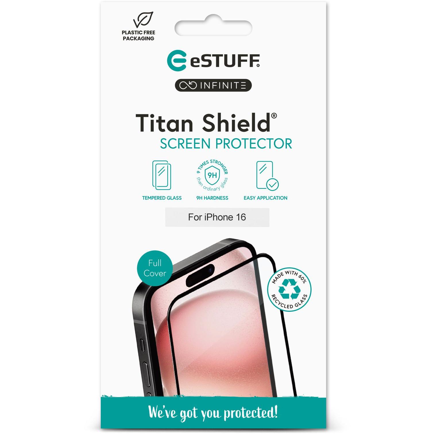 Thumbnail - eSTUFF INFINITE Apple iPhone 16 (1 Stück, Apple iPhone 16), Smartphone Schutzfolie, Transparent