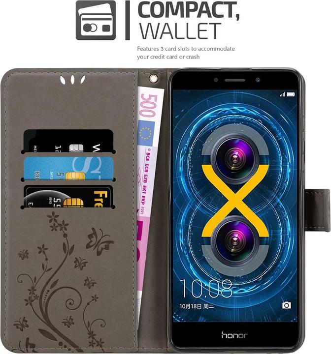 Actual product image Cadorabo Flower Book Cover (Mate 9 Lite, Fee 6X)