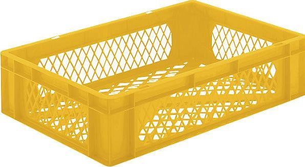 Actual product image kaiserkraft Euro format stacking container, walls and bottom perforated