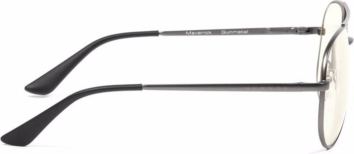 Actual product image Gunnar Maverick Gunmetal Clear-Glas