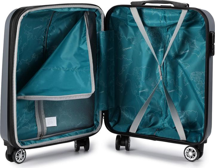 Actual product image Benzi 5493 4 Rollen Kabinentrolley S 53 cm mit Dehnfalte (38 l)