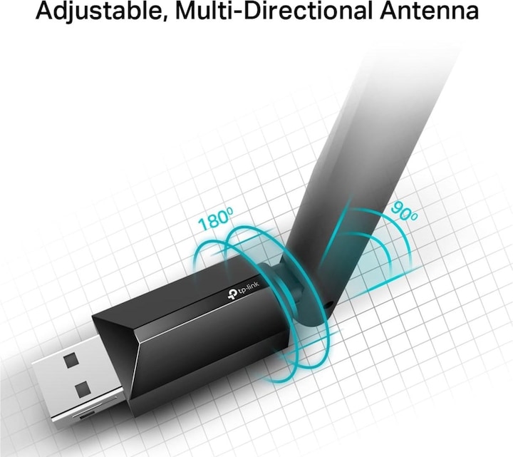 Actual product image TP-Link AC600 HIGH GAIN WI-FI USB AD. (USB)