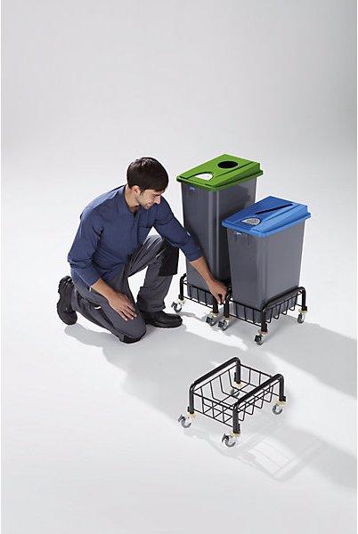 Produktbild Probbax Kunststoff-Wertstoffsammler, Volumen 60 l, grau mit Schwingdeckel (60 l)