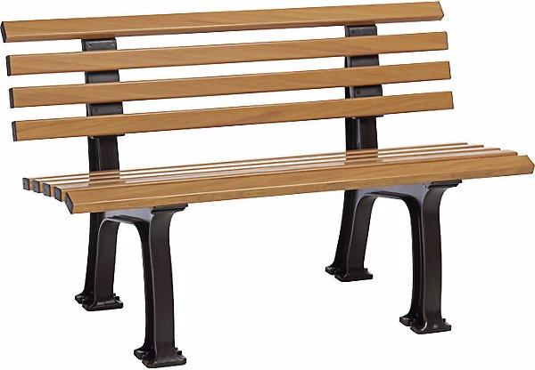 Immagine prodotto Blome Panchina per parco in plastica, con 9 doghe, larghezza 1200 mm, simil-legno.