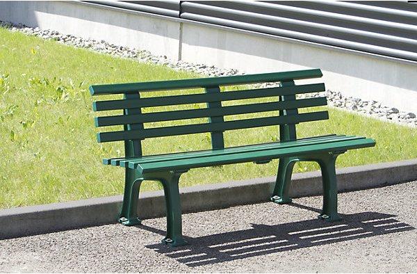 Immagine prodotto Blome Panchina per parco in plastica, con 9 doghe, larghezza 1200 mm, simil-legno.