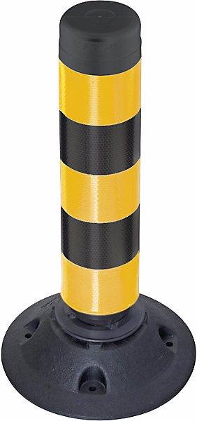 Moravia Potelet FlexPin, hauteur 460 mm, jaune / noir réfléchissant.