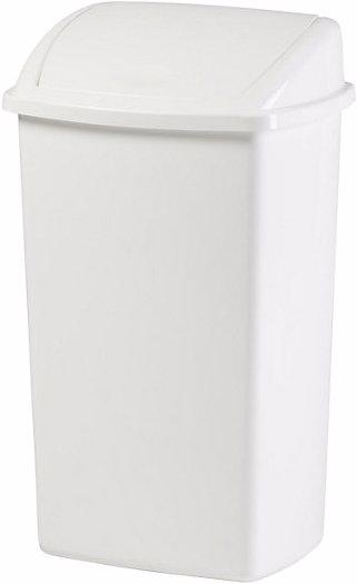 Produktbild Vepa Bins Abfallbehälter mit Schwingdeckel, aus Kunststoff, Inhalt 50 l, weiss (50 l)