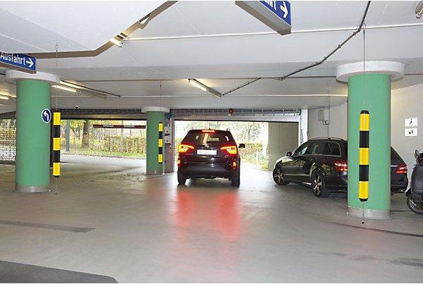 Image du produit Moravia Potelet de délimitation, longueur x Ø 1000 x 100 mm, jaune/noir.