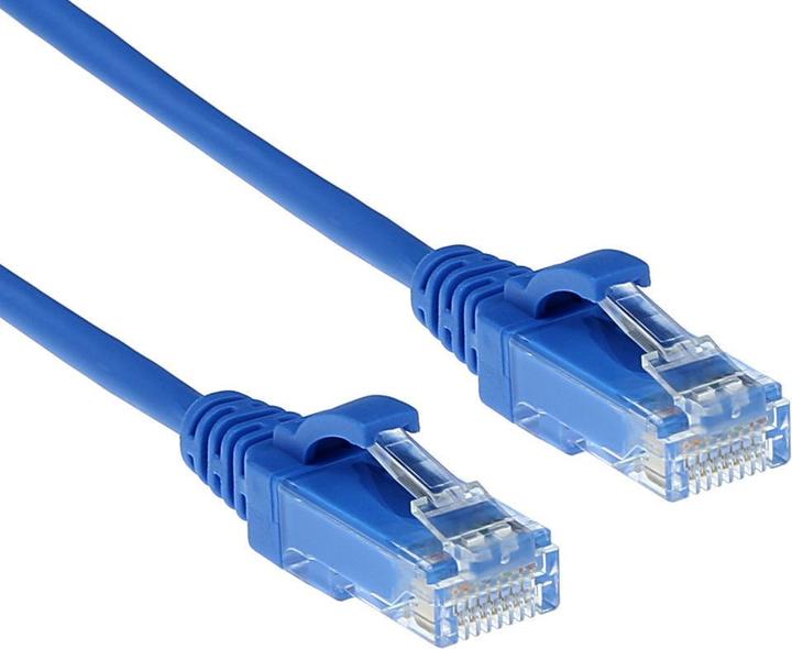 Produktbild Blue 7 meter LSZH U/UTP CAT6 datacenter slimline patch cable snagless with RJ45 connectors (U/UTP, CAT6, 7 m)