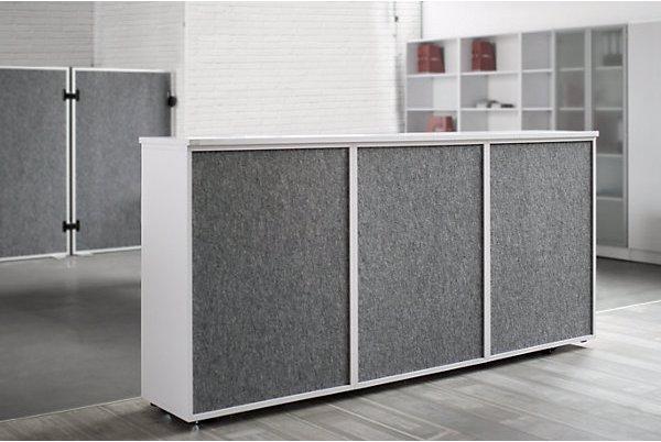 Productafbeelding Hammerbacher ANNY-AC kledingkast + akoestische achterwand, 2 FB, 1 kledingstang, notenhout D.