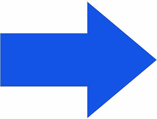 Image du produit smiT Symbole magnétique FLÈCHE, L x l 80 x 60 mm, lot de 20, bleu.