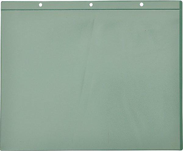 Valdemar Krog Document pouches, with magnetic strips, pack of 50, WxH 305 x 230 mm, A4, green. (A4, 50 Piece)