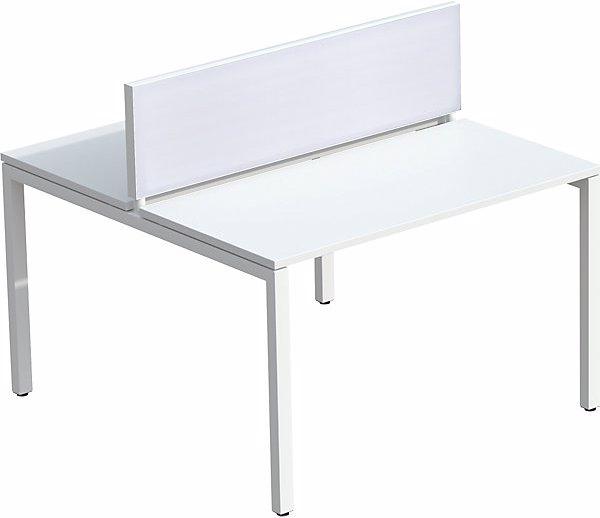 Productafbeelding Paperflow Tafelscheiding voor teamtafels, breedte 1200 mm, deksel wit (120 x 33 cm)