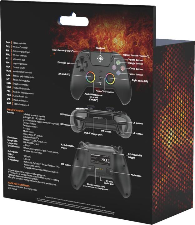 Immagine prodotto Deltaco PS5 - Gaming Controller Wireless (PS5)