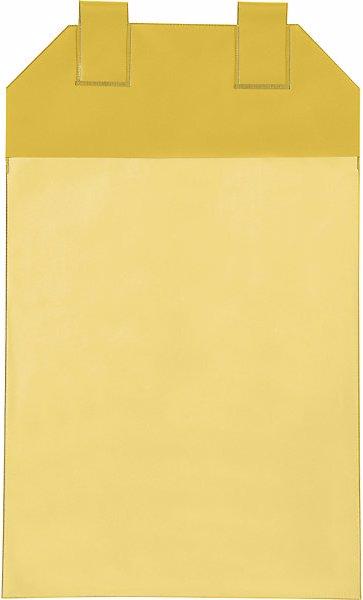 Actual product image Valdemar Krog Magnetic document pouches, pack of 50, for paper format A4, yellow. (A4)