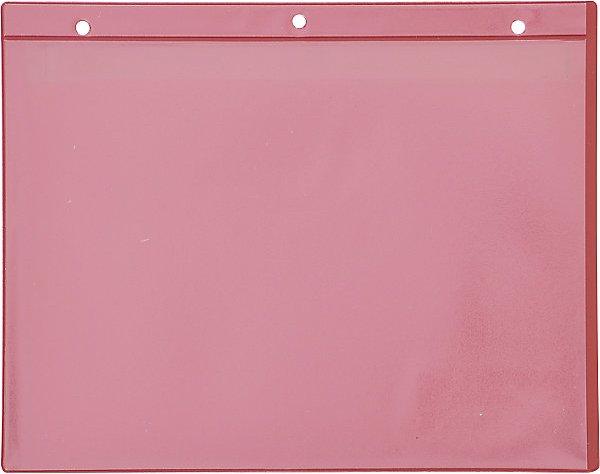 Valdemar Krog Document pouches, with magnetic strips, pack of 50, WxH 235 x 170 mm, A5, red. (A5, 50 Piece)