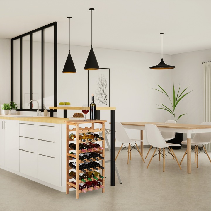 Actual product image Relaxdays Wine rack (47 x 29 x 94 cm)