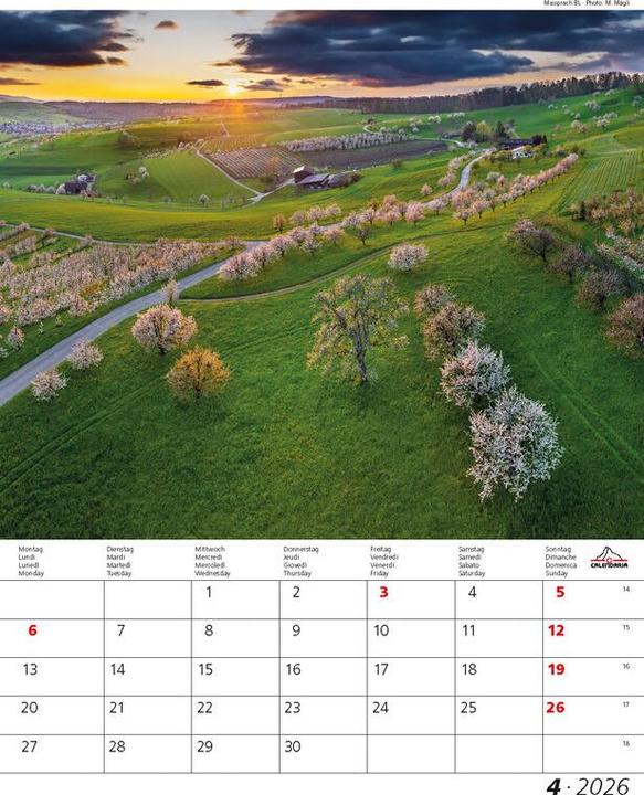 Produktbild Berge + Täler 2026 (30 x 40 cm)