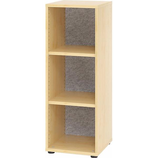 Hammerbacher, Regal, ANNY-AC - Regal mit Akustik-Rückwand, HxBxT 1100x400x400 mm, 2 FB, Ahorn-Dekor