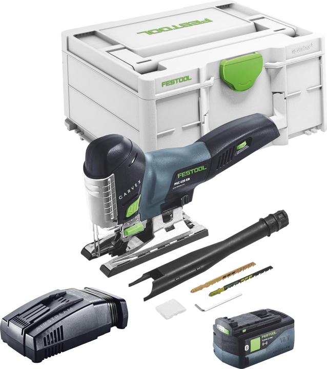 Produktbild Festool CARVEX PSC 420 EB-Basic Akku Pendelstichsäge 18 V 120 mm Brushless + 1x Akku 5,0 Ah +