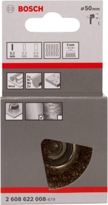 Produktbild Bosch Professional Zubehör PRO Multi Material clean Topfbürste, gerader Schaft, 50 x 0,2 mm
