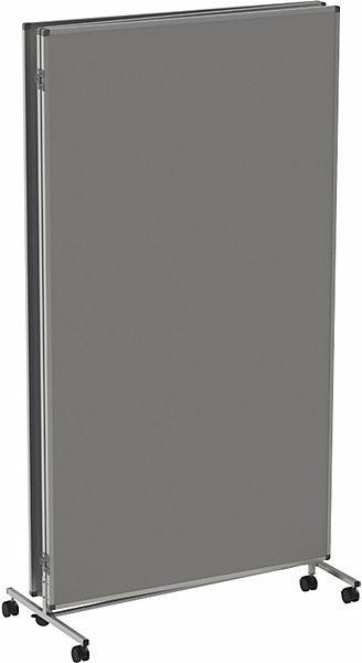Image du produit eurokraft basic Tableau de présentation pliant et mobile, h x l x p 1905 x 3040 x 50 mm, gris (190,5 x 304 x 50 cm)