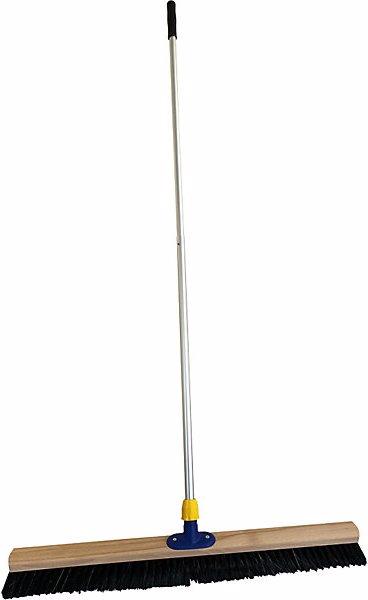 Evo Complete industrial hall broom set, broom width 600 mm, with dustpan and hand