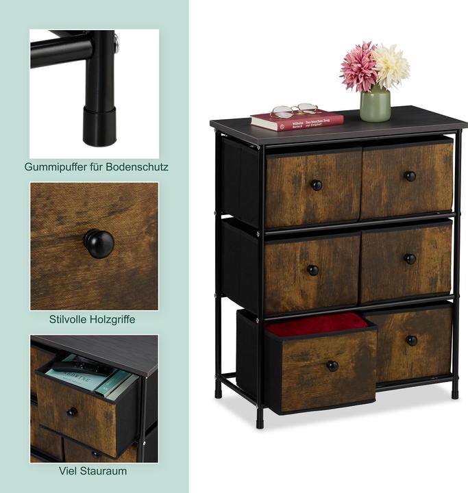 Productafbeelding Relaxdays Kommode (60 x 32 x 73 cm)