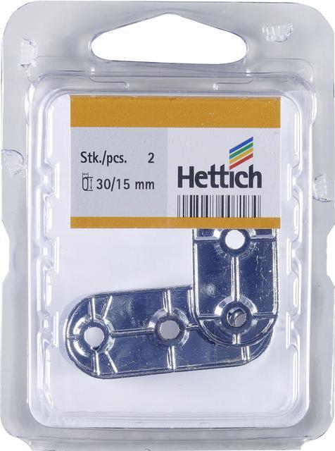 Actual product image Hettich Schrankrohr-Lager, für Rohrprofil oval 15 x 30 mm, verchomt