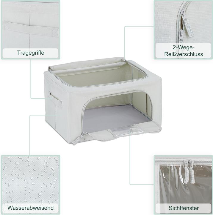Produktbild Relaxdays Aufbewahrungstaschen-Set (40 x 30 x 20 cm, 100 l)