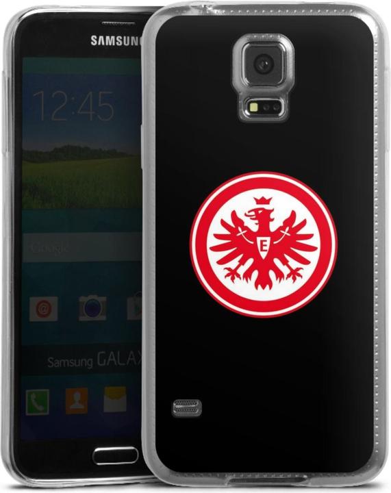 Produktbild DeinDesign Slim Case für Samsung Galaxy S5 Silikon Hülle Ultra Dünn Handyhülle Adler Eintracht Frankfurt SGE (Samsung Galaxy S5)