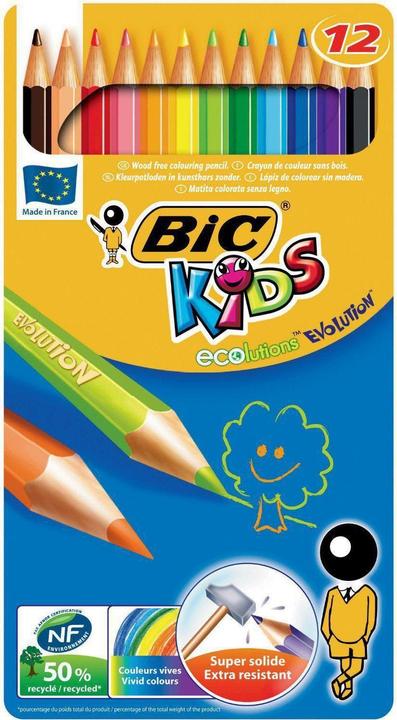 Actual product image Bic Kids Coloured pencils Evolution (12 x)