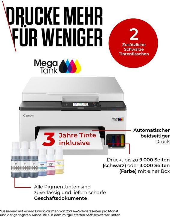 Produktbild Canon Maxify GX1050 Value Kit + Extra schwarze Tinte (Farbe)