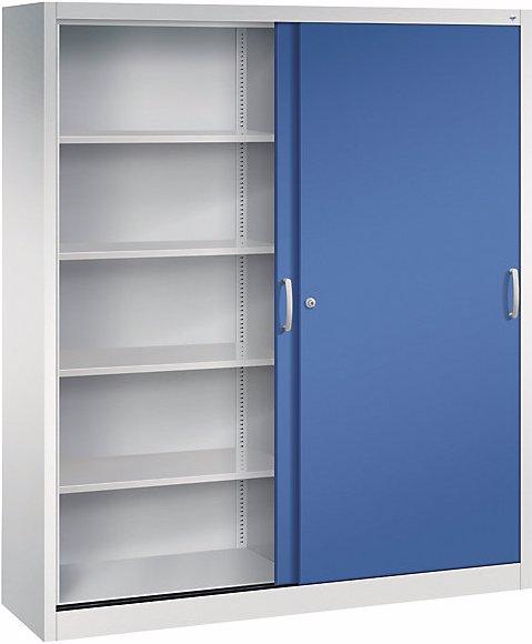 Image du produit C+P Armoire à portes coulissantes ACURADO, 8 tablettes, h x l x p 1950 x 1600 x 400 (160 x 40 x 195 cm)