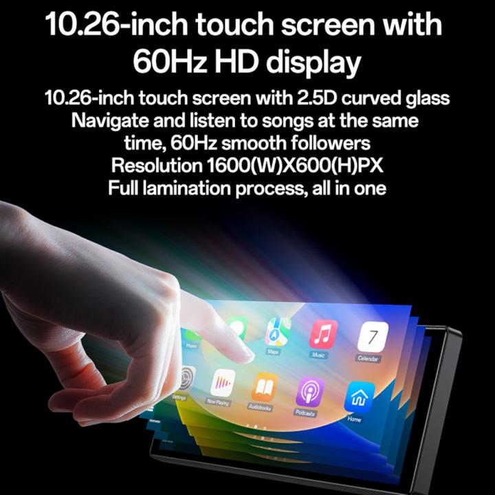 Produktbild Yesido Car Navigation KM19, Wi-Fi, 10.26inch, Black (10.26")