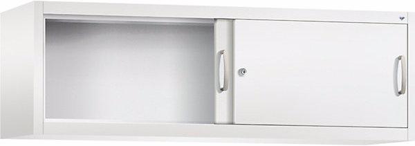 Produktbild C+P ACURADO Aufsatzschrank mit Schiebetüren, HxBxT 500x1600x400 mm, verkehrsweiss (160 x 40 x 50 cm)