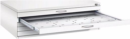 Actual product image C+P Drawing cabinet, A0, 5 drawers, height 420 mm, traffic white.