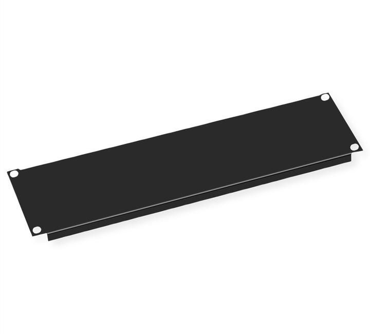 Actual product image Value 19" blind plate 3U black
