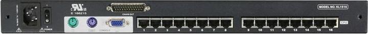 Actual product image Aten KL1508AN KVM switch, 48cm TFT, VGA, PS/2-USB via Cat 5, 8 port, DE layout