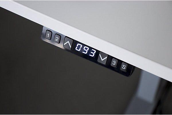 Produktbild Hammerbacher UPLINER-K-Schreibtisch, elek. verstellb,640-1290mm, BxT 1600x800mm, Buche-Dekor (1600 x 800 x 640 mm)