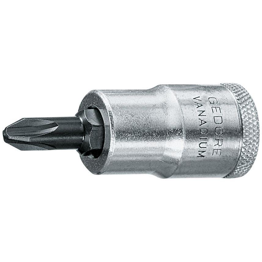 Thumbnail - Gedore, Steckschlüssel + Stecknuss, IKS 19 3 Schraubendrehereinsatz 1/2" Kreuzschlitz PH 3
