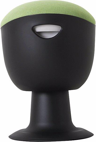 Actual product image Lotz Flexible stool, height adjustable 465 - 585 mm, upholstered seat, green cover.