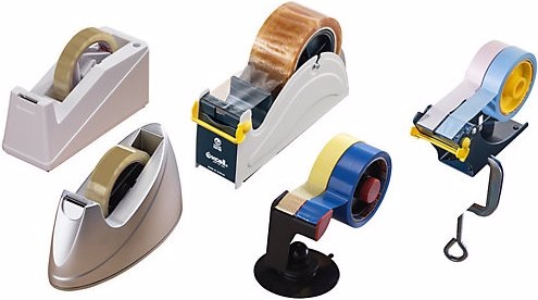 Produktbild Hade Tischabroller für Selbstklebeband, stabile Metallausführung, bis 75mm, VE 1 Stk