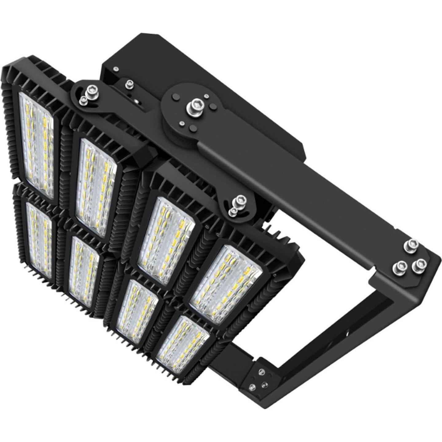 Isoled, Fassadenbeleuchtung, LED Flutlicht 900W, 130x25° asymmetrisch, variabel, 1-10V dimmbar, neutralweiss, IP66 (IP66...