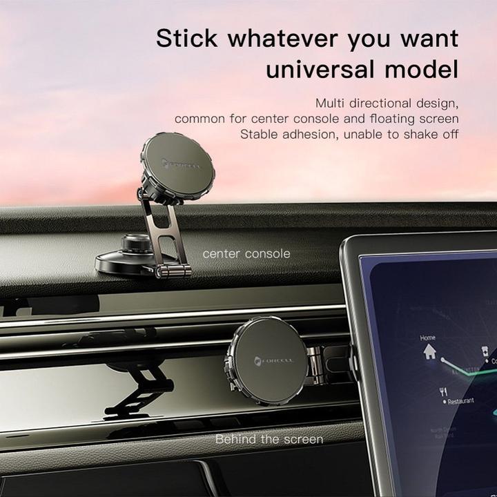 Immagine prodotto Forcell Stylus F-GRIP IronSecure magnetic car holder for windshield / dashboard black