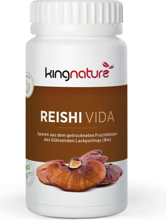Image du produit Kingnature REISHI VIDA bio Sporen Ganoderma Lucidum caps (120 pièce(s), Capsules, 78 g)