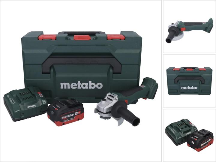 Actual product image Metabo W 18 L BL 9-125 Battery angle grinder 18 V 125 mm Brushless + 1x battery 8.0 Ah + charger + m (125 mm)